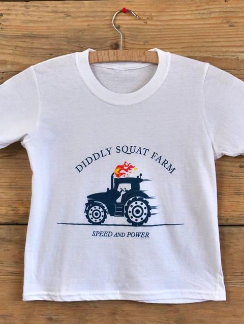 Diddly Squat Farm Kids T Shirt - White